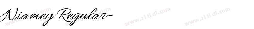 Niamey Regular字体转换